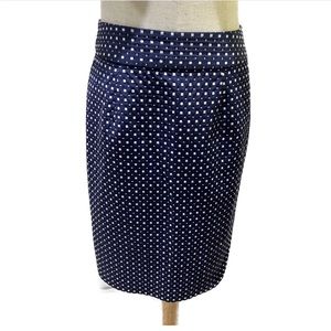 Cute Banana Republic skirt. Blue with little white squares. Size 2